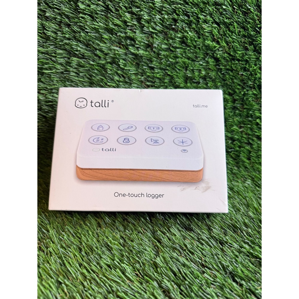 Talli Baby Care One-Touch Logger Wi-Fi Smart Infant Activity Tracker White Wood